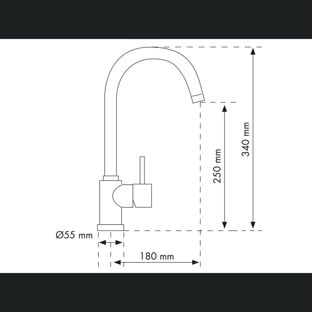 Baterie pentru bucătărie Savio chrome