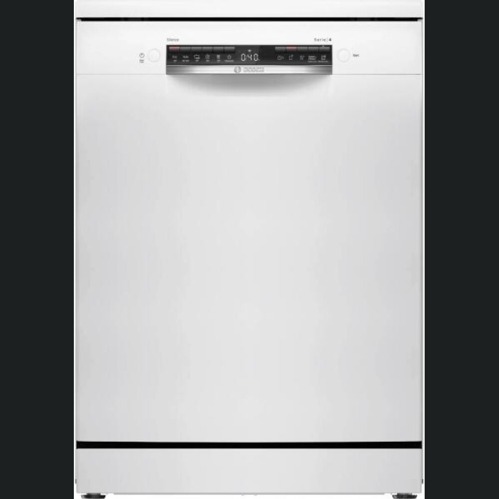 Masina de spalat vase Bosch SMS4HVW02E, 14 seturi, Clasa D, 6 programe, ExtraDry, VarioFlex, Home Connect, EcoSilence Drive, 60 cm, Alb