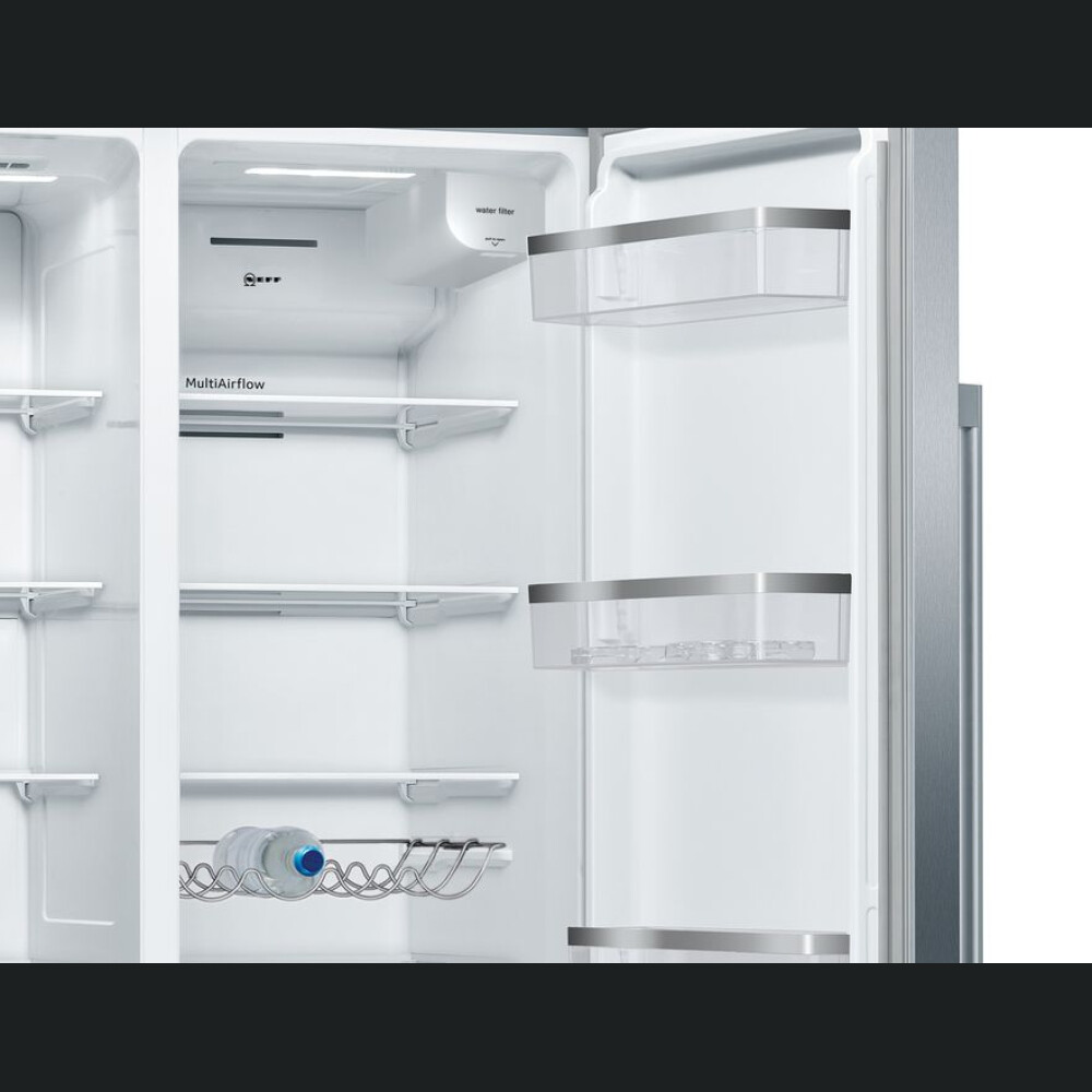 Side by side Neff KA3923IE0, dozator gheață, NoFrost, 562 l, Inox, E