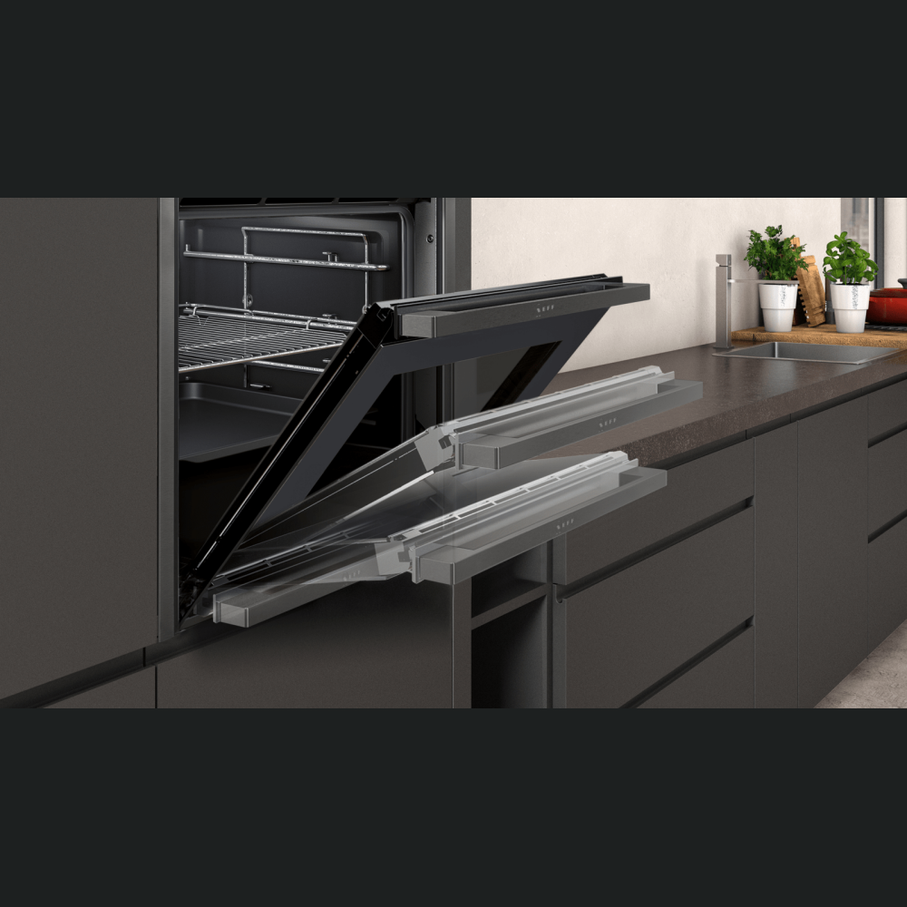 Produs expus showroom - Cuptor incorporabil Neff B48FT68G0, cu functie de abur, Graphite-Grey, 71 l, A+