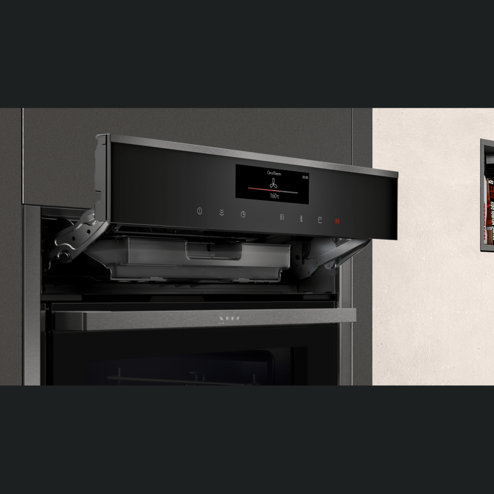 Produs expus showroom - Cuptor incorporabil Neff B48FT68G0, cu functie de abur, Graphite-Grey, 71 l, A+
