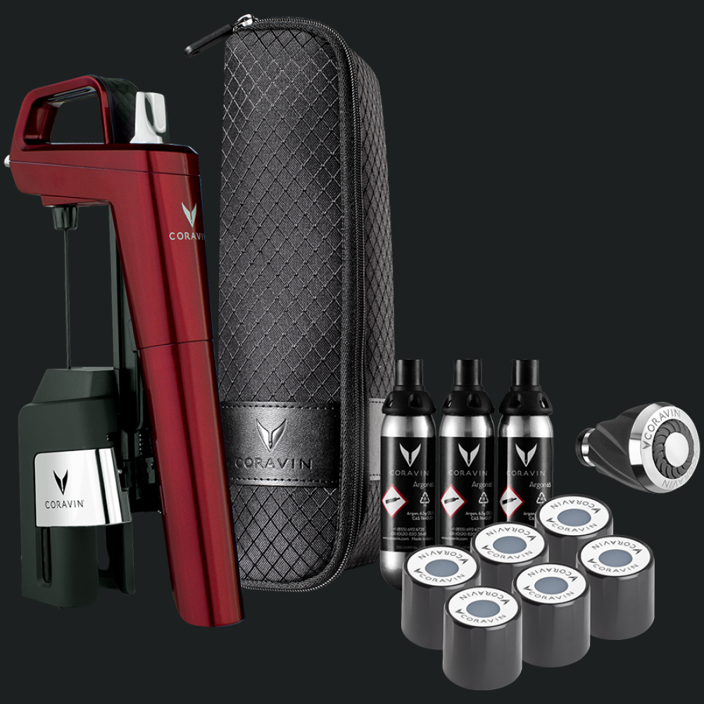 Set sistem conservare vin Coravin Timeless Six+, Burgundy