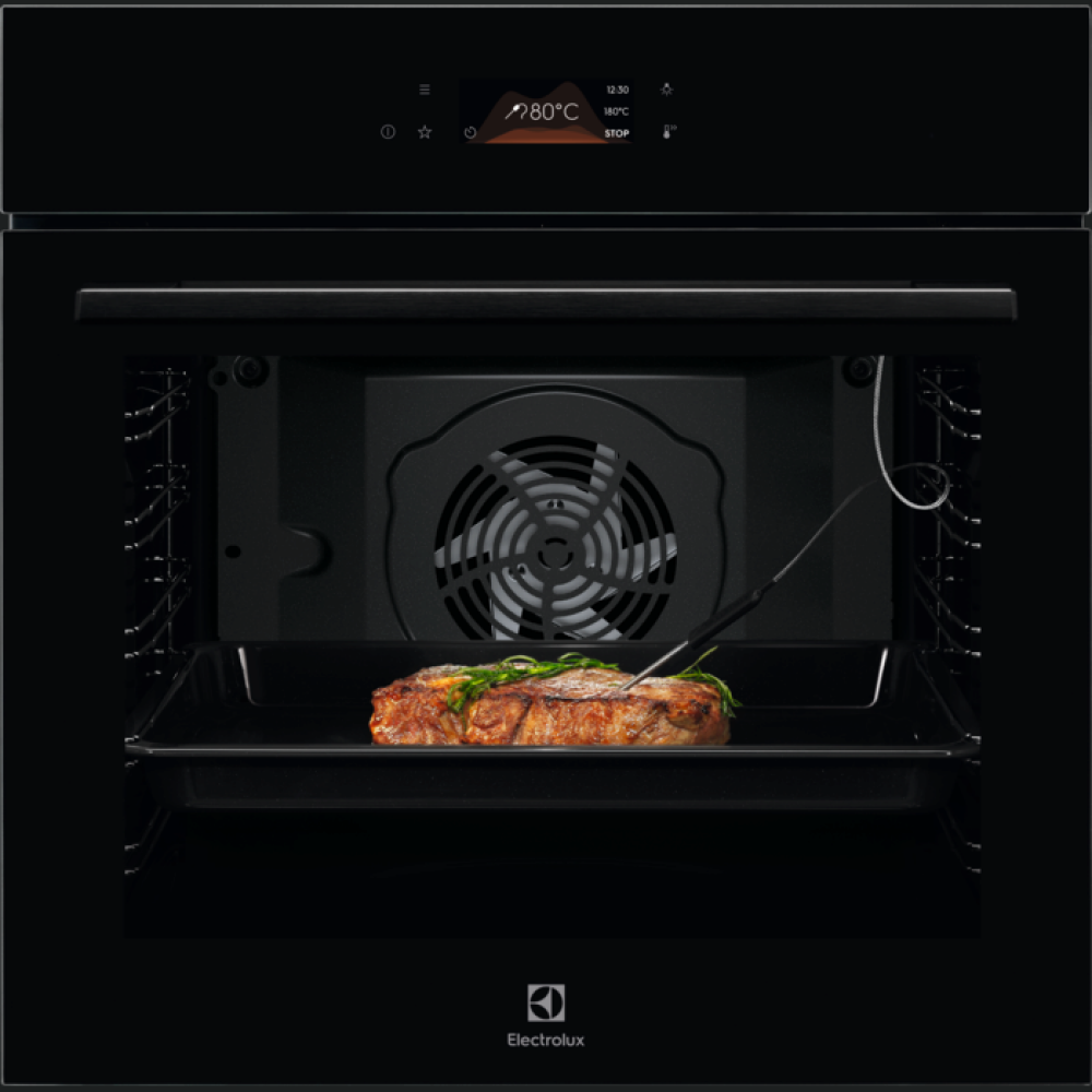 Cuptor electric cu autocuratare pirolitica Electrolux LOE8P39Z,  A+ 72 litri Negru