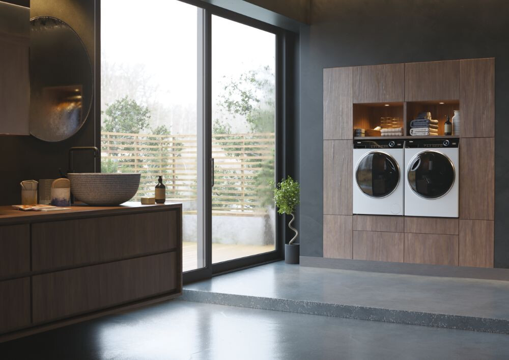 Masina de spalt rufe Haier HW90-B14979-S, I-Pro Seria 7 Neincorporabil, 9 Kg, 1400 RPM, Motor Direct Motion, Clasa A, Alb, 14 programe, L x A x I (cm) 60x55x85
