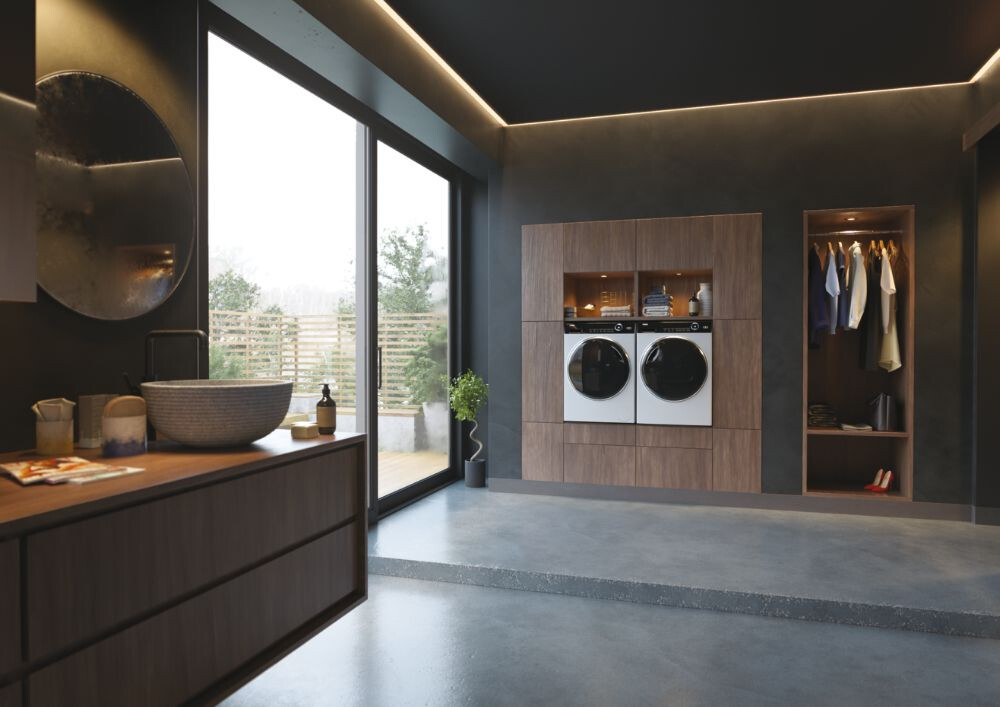 Masina de spalt rufe Haier HW90-B14979-S, I-Pro Seria 7 Neincorporabil, 9 Kg, 1400 RPM, Motor Direct Motion, Clasa A, Alb, 14 programe, L x A x I (cm) 60x55x85