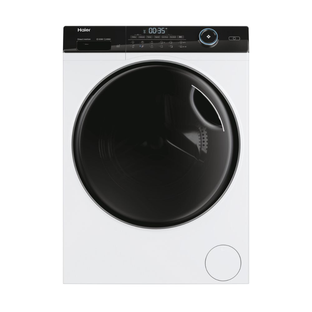 Masina de spalat rufe cu uscator Haier HWD100-B14959U1S,I-Pro Seria 5 Independent, 10 / 6 Kg, 1400 RPM, Motor Direct Motion, Clasa de ciclu combinat D, Alb, L x A x I (cm) 60x62x85