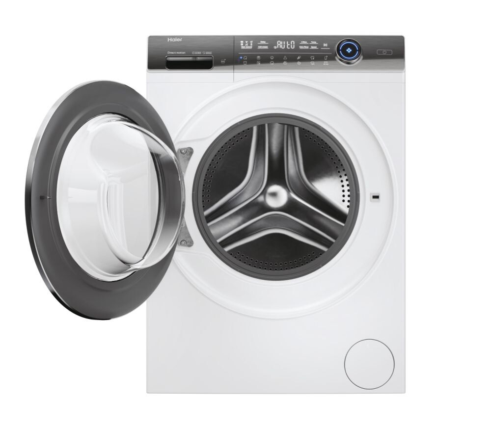 Masina de spalat rufe Haier HW90G-B14979TU1S, I-Pro Series 7 Plus Neincorporabil, 9 Kg, 1400 RPM, Motor Direct Motion, Clasa B, Alb, 14 programe, L x A x I (cm) 60x52x85