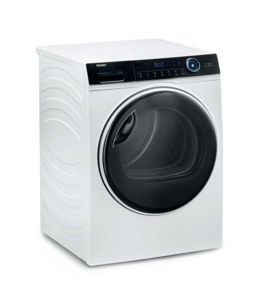 Uscator de rufe Haier HD90-A3979-S, I-Pro Seria 7 Independent, 9 Kg, Heat Pump Inverter, Clasa A+++, Alb