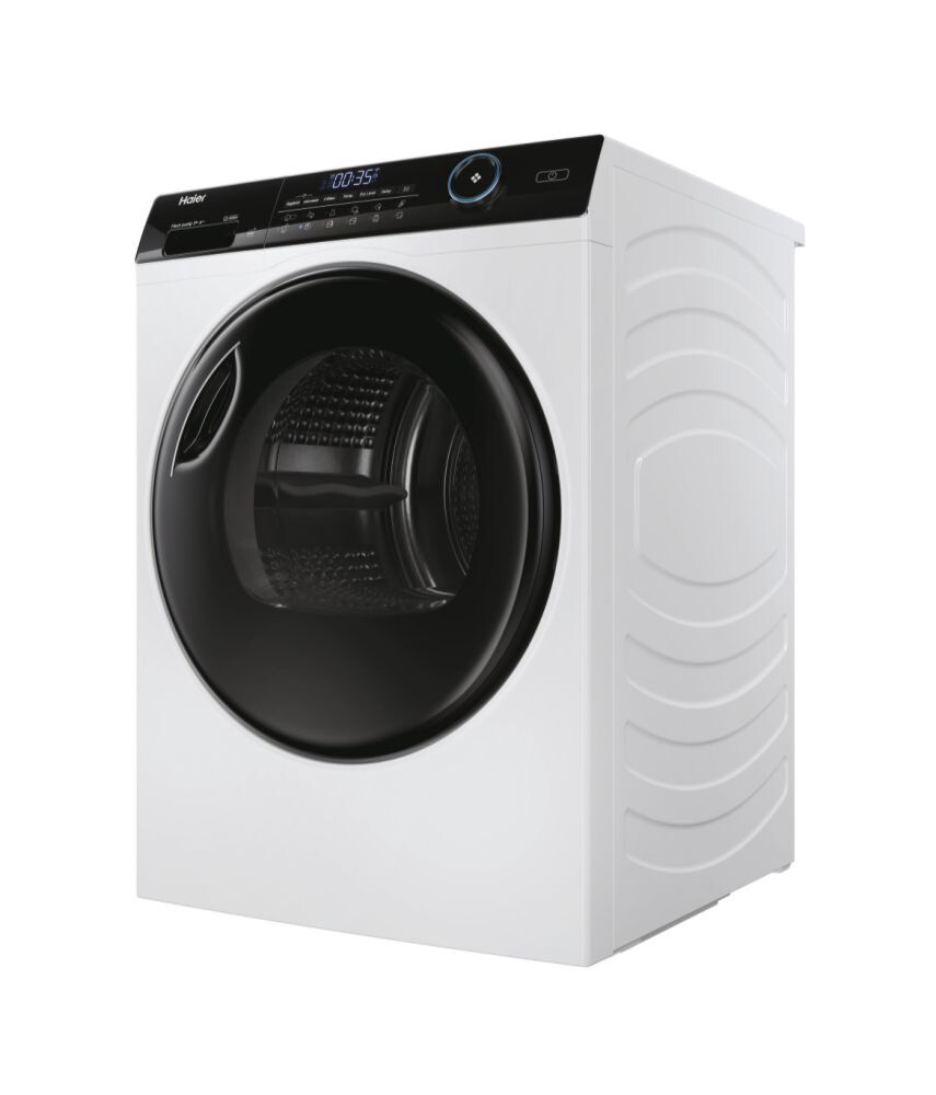 Uscator de rufe Haier HD90-A2959-S, I-Pro Series 5 Independent, 9 Kg, Pompa de caldura, Clasa A++, Alb