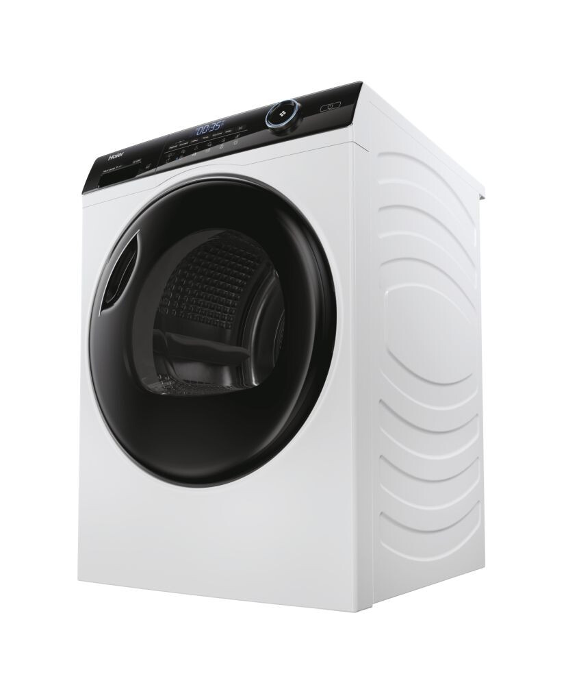 Uscator de rufe Haier HD90-A2959-S, I-Pro Series 5 Independent, 9 Kg, Pompa de caldura, Clasa A++, Alb