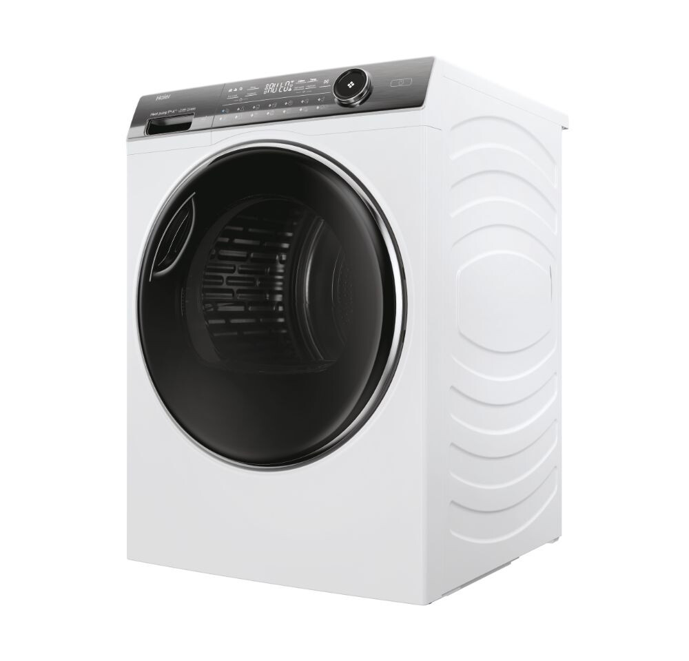 Uscator de rufe Haier HD90-A3Q979U1-S, Haier I-Pro Series 7 Plus Independent, 9 Kg, Heat Pump Inverter, Clasa A+++, Alb