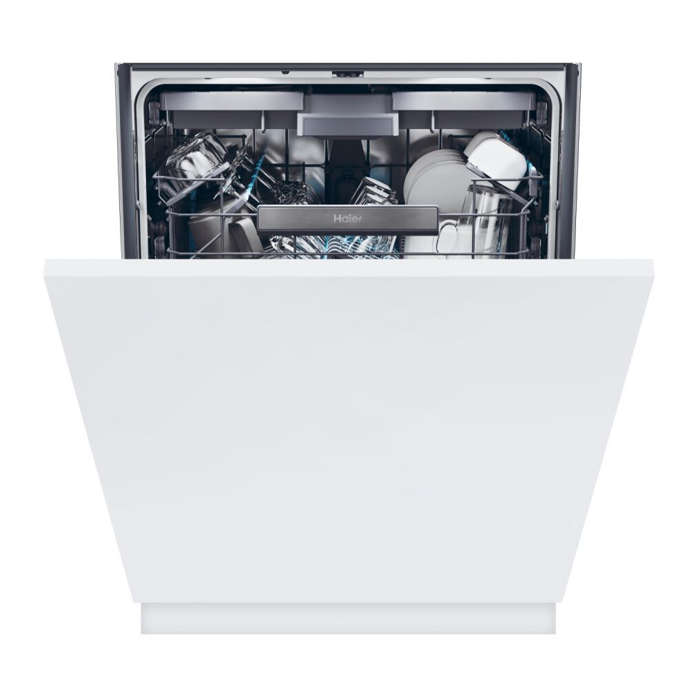 Produs expus showroom - Mașina de spălat vase Haier XS 6B0S3FSB Washlens Plus, 16 seturi, 10 programe de baza + Wifi, clasa B