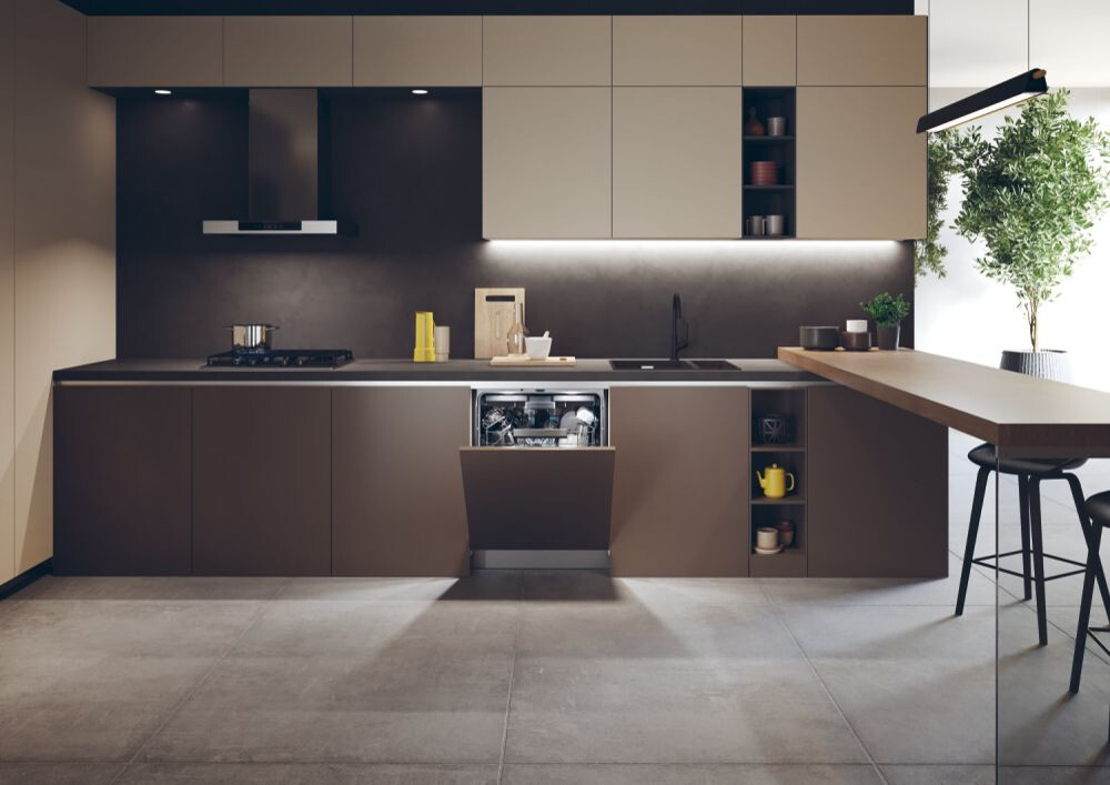 Produs expus showroom - Mașina de spălat vase Haier XS 6B0S3FSB Washlens Plus, 16 seturi, 10 programe de baza + Wifi, clasa B