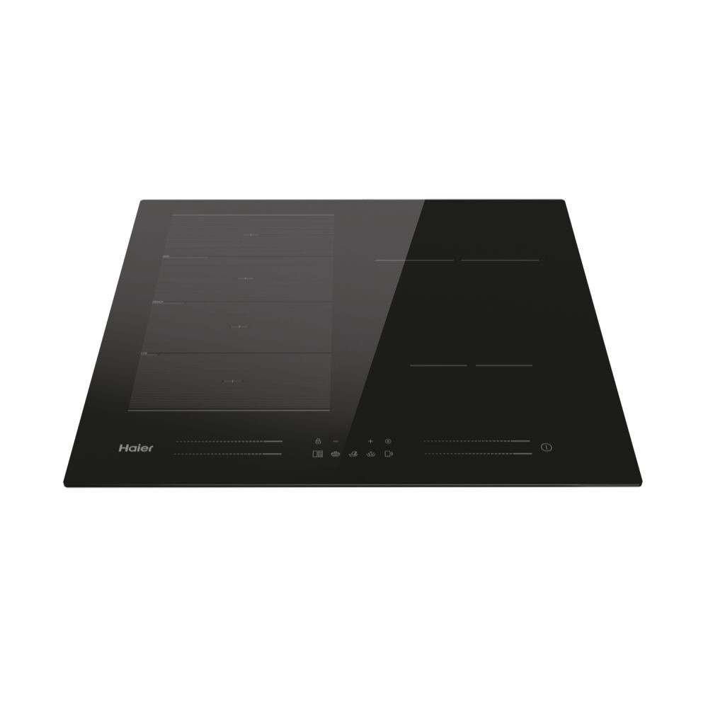 Plita cu inductie Haier HAMTP64MC, Chef @Home Series 6, 6 zone, Negru, 60 cm