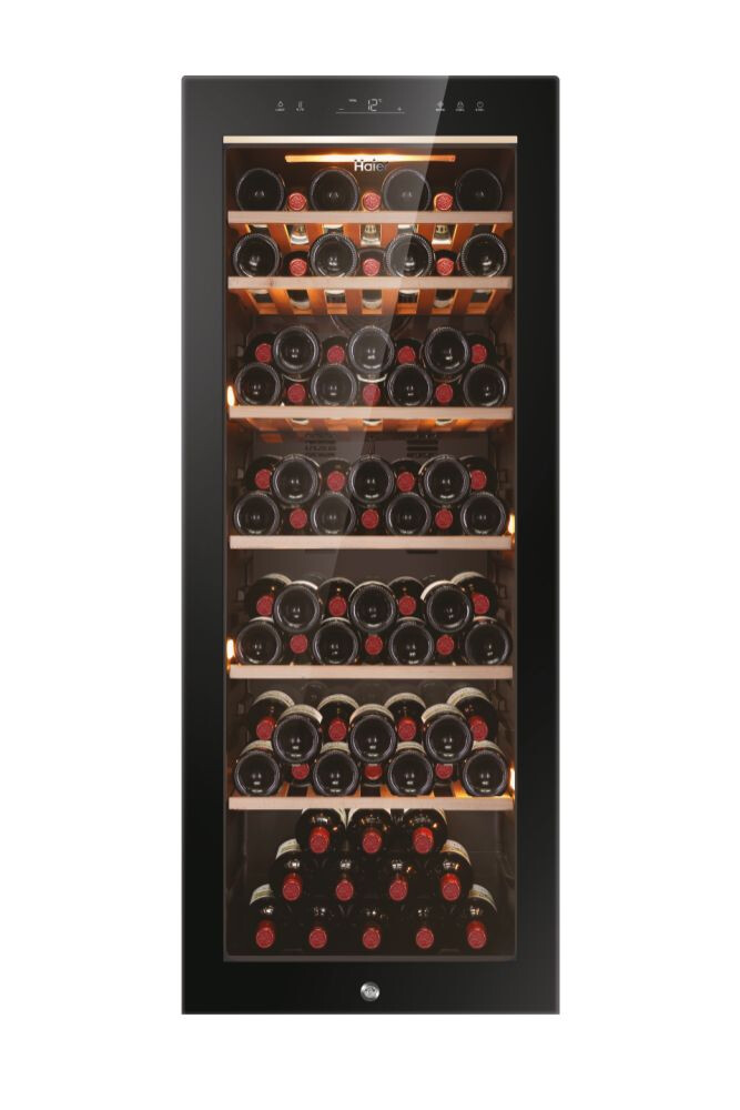 Racitoare de vinuri Wine Bank 50 Seria 5 Freestanding, 1 zone, 84 sticle, Iluminare LED, Clasa G, L x A x I (mm) 497x585x1270