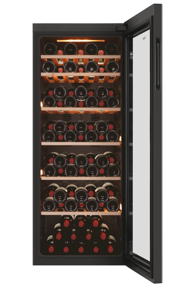 Racitoare de vinuri Wine Bank 50 Seria 5 Freestanding, 1 zone, 84 sticle, Iluminare LED, Clasa G, L x A x I (mm) 497x585x1270