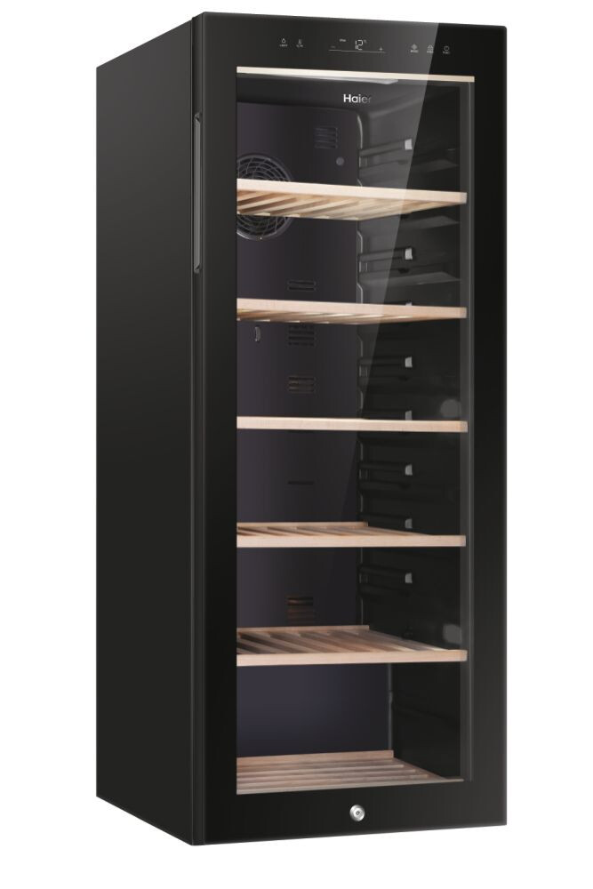 Racitoare de vinuri Wine Bank 50 Seria 5 Freestanding, 1 zone, 84 sticle, Iluminare LED, Clasa G, L x A x I (mm) 497x585x1270