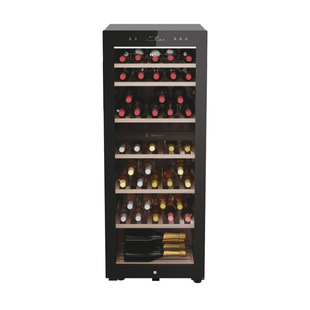 Racitoare de vinuri Wine Bank 50 Seria 7 Freestanding, 2 zone, 77 sticle, Iluminare LED, Clasa G, L x A x I (mm) 497x585x1270