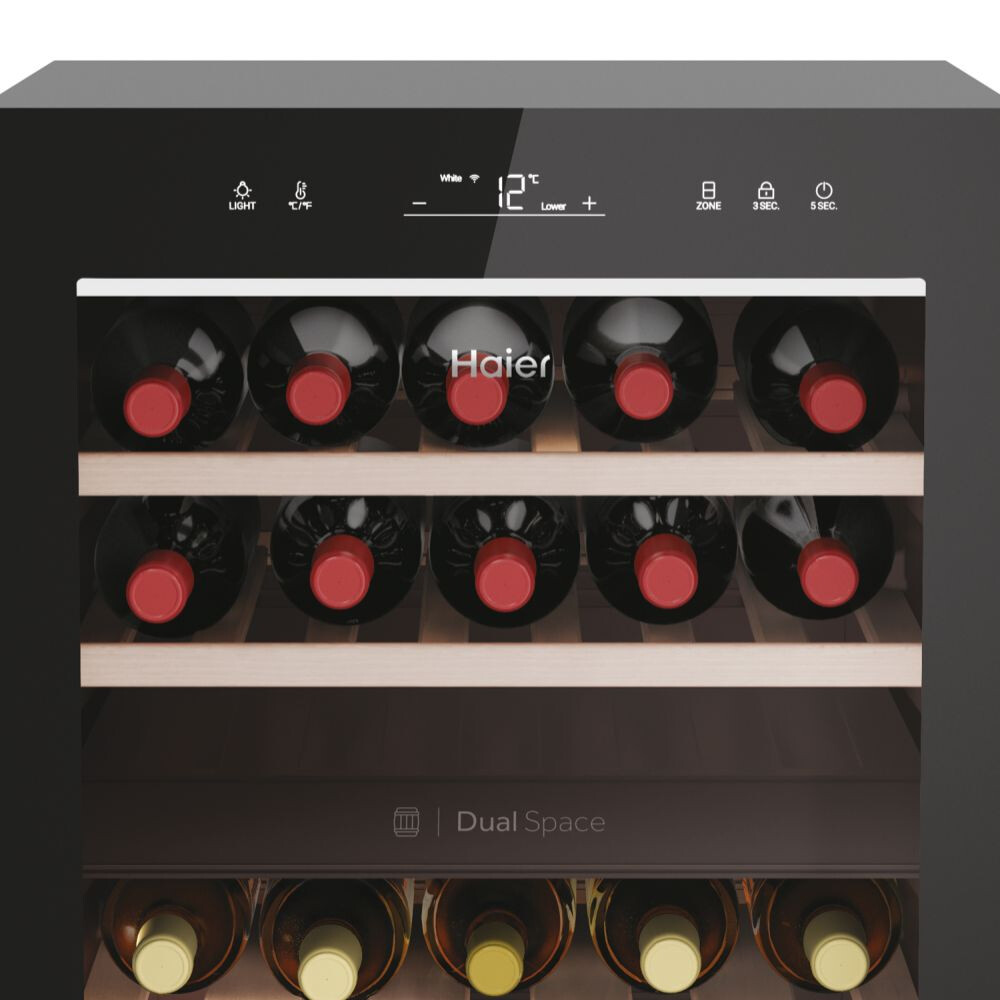 Racitoare de vinuri Wine Bank 50 Seria 7 Freestanding, 2 zone, 42 sticle, Iluminare LED, Clasa G, L x A x I (mm) 497x585x820