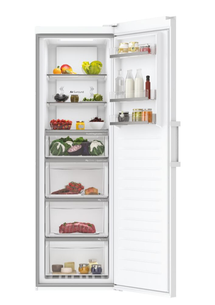 Frigider cu 1 usa Haier H3R-330WNA 1D 60 Seria 7 Freestanding, No Frost, Nu, Iluminare Standard, Clasa A, Alb, L x A x I (mm) 595x675x1910