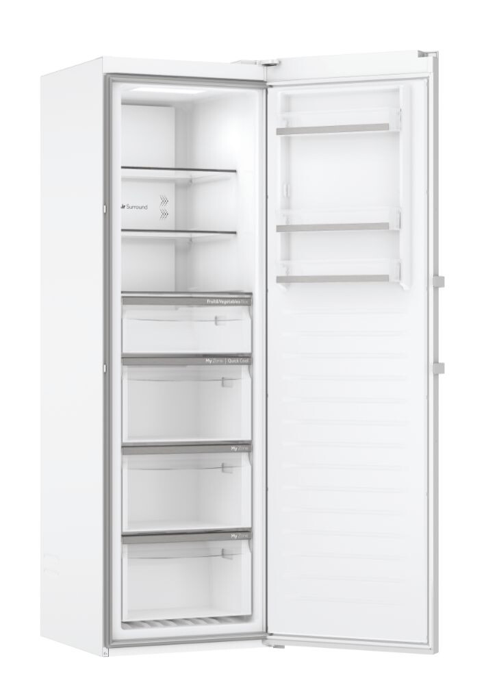 Frigider cu 1 usa Haier H3R-330WNA 1D 60 Seria 7 Freestanding, No Frost, Nu, Iluminare Standard, Clasa A, Alb, L x A x I (mm) 595x675x1910