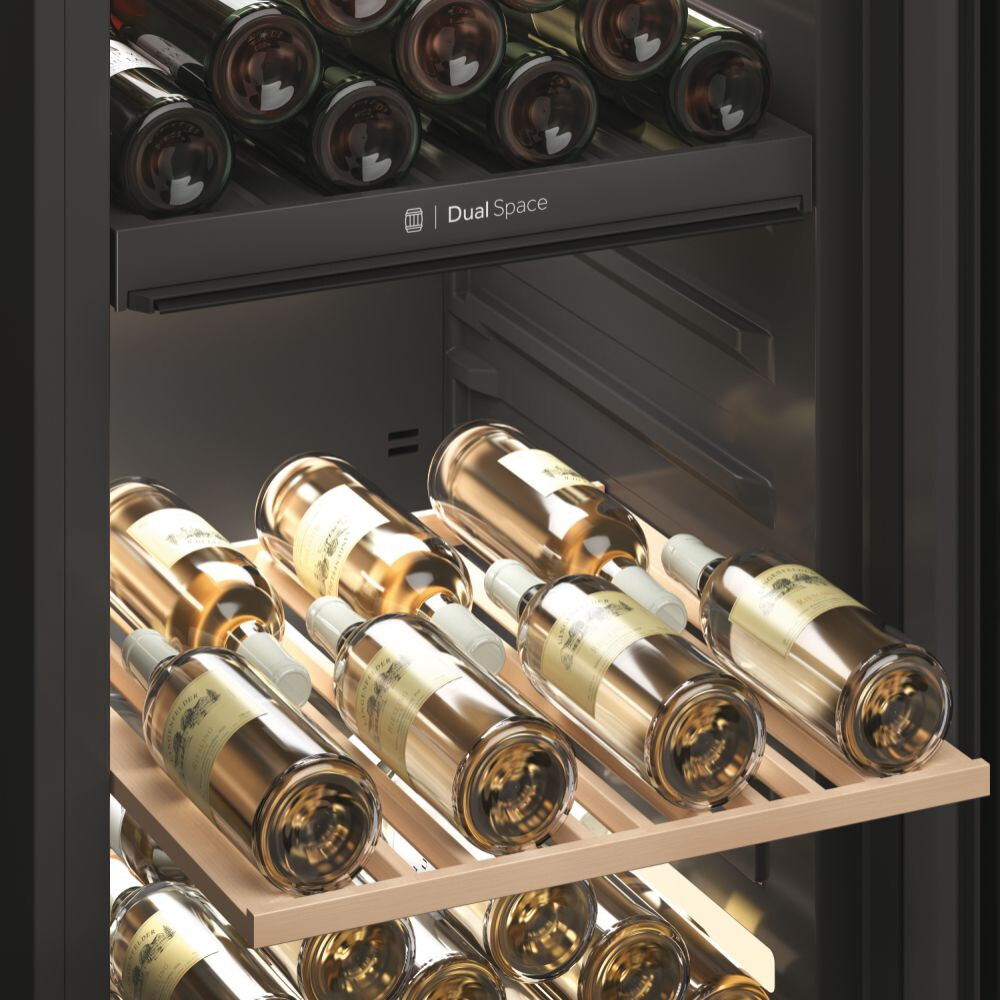 Racitoare de vinuri Wine Bank 60 Seria 7, Freestanding, 2 zone, 236 sticle, Iluminare LED, Clasa G, L x A x I (mm) 597x714x1900