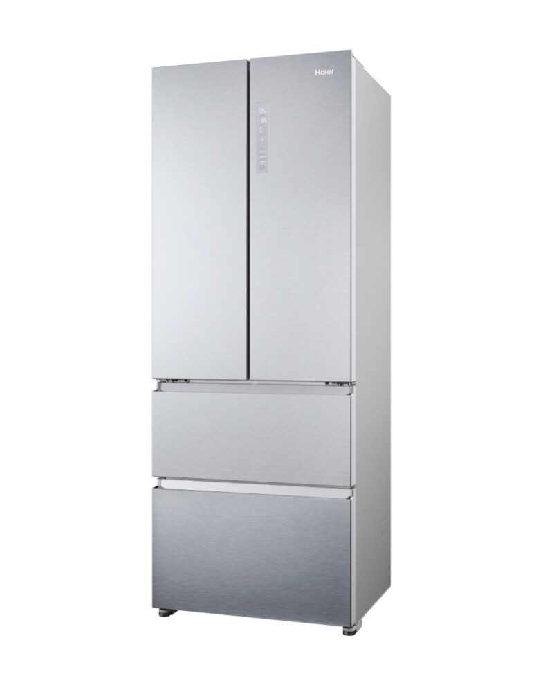 Combina frigorifica Multidoor Haier HFR5719ENMG FD 70 Seria 5 Freestanding, 4 usi, No Frost, Iluminare LED, Clasa E, Gentle Silver, L x A x I (mm) 700x675x1900