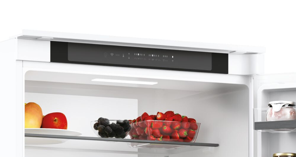 Combina frigorifica incorporabila Haier HBW5719E, 2D 70 Series 6, 2 usi, No Frost, Iluminare LED, Clasa E, Alb