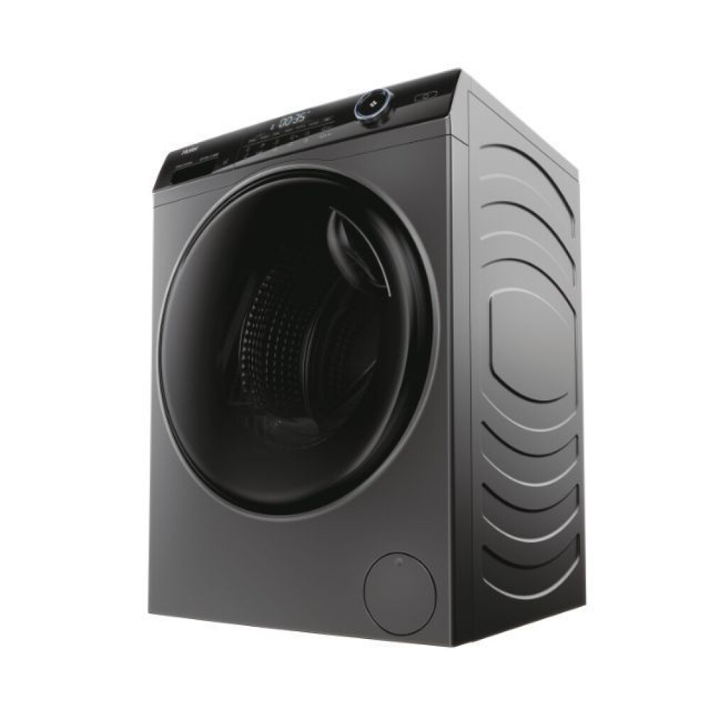Masina de spalat rufe cu uscator Slim Haier HWD80-B14959S8U1S, 8 kg spalare, 5 kg uscare, 1400 rpm, Clasa A, Motor Direct Motion, Wi-Fi, iRefresh, ABT, Pillow Drum, Dual Spray, Antracit
