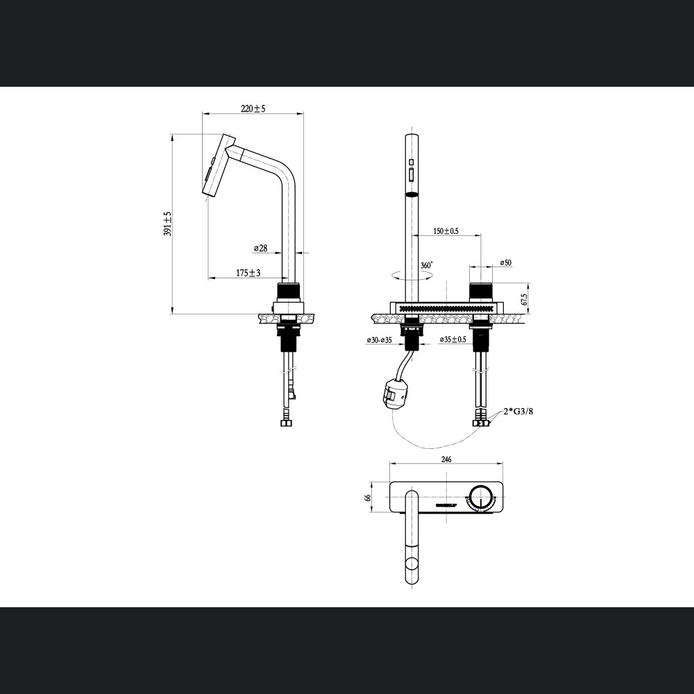 Set chiuveta bucatarie Higold 952357 750 x 480 mm cu accesorii si baterie bucatarie Higold Waterfall cu sistem de curgere tip cascada, cap extractibil, gunmetal