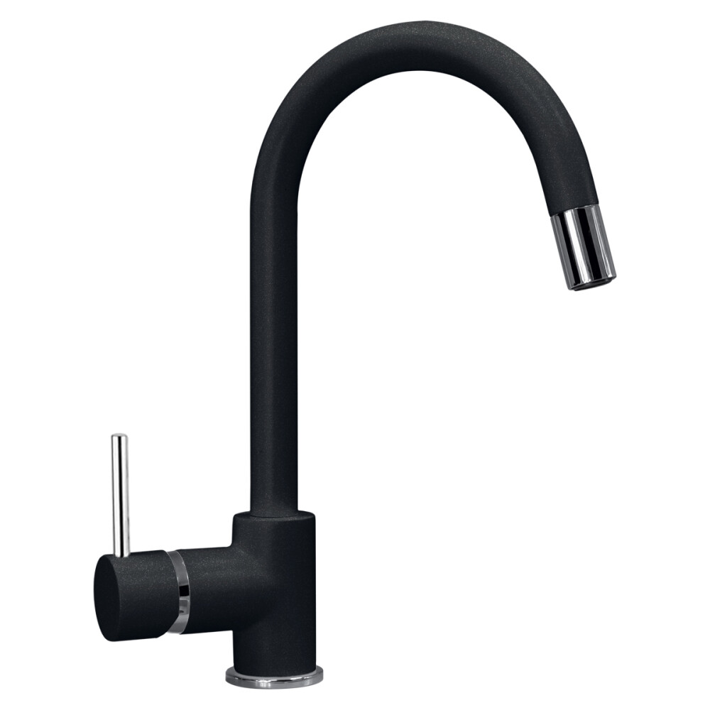 Baterie CookingAid Indiana cu furtun dus retractabil / cap extractibil si finisaj granit Negru Metalic / Metalic Black
