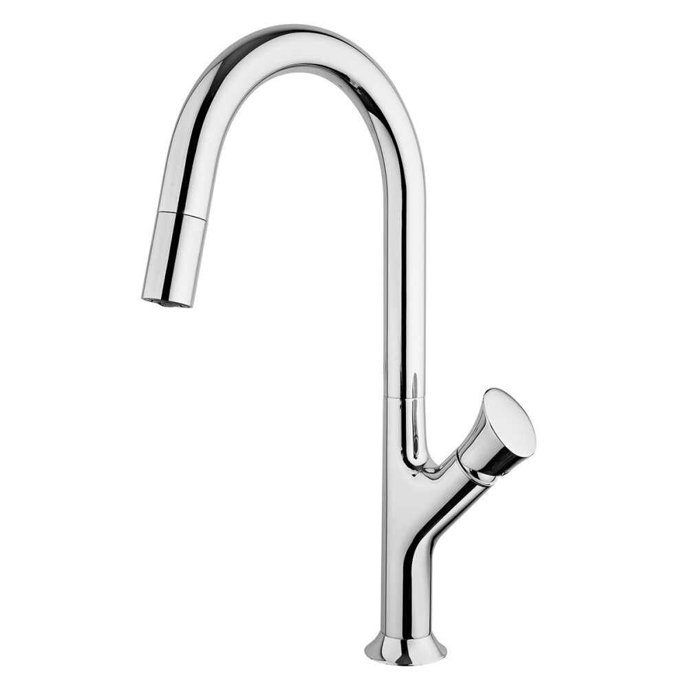 Baterie CookingAid PARMIX CHROME cu furtun dus retractabil / extractibil si finisaj Cromat