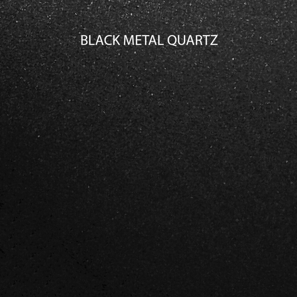 Chiuveta bucatarie granit CookingAid Amanda AM7810 Neagra / Black Metal quartz reversibila stanga/dreapta cu picurator + accesorii montaj