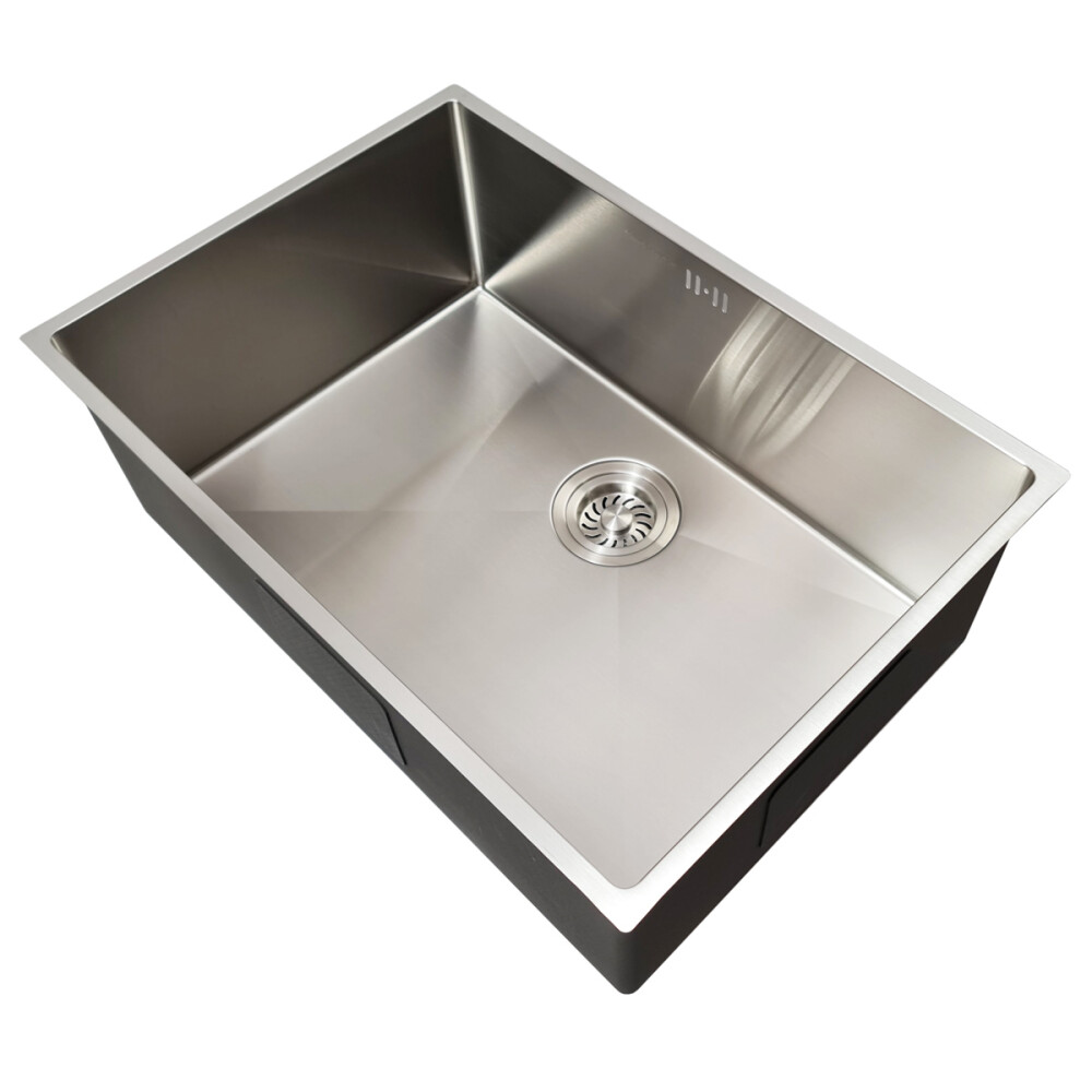 Chiuveta bucatarie inox CookingAid Hera Standard cu dozator detergent, scurgator tavita vase/paste/fructe, gratar rulabil inox si tocator lemn Sapele + accesorii montaj