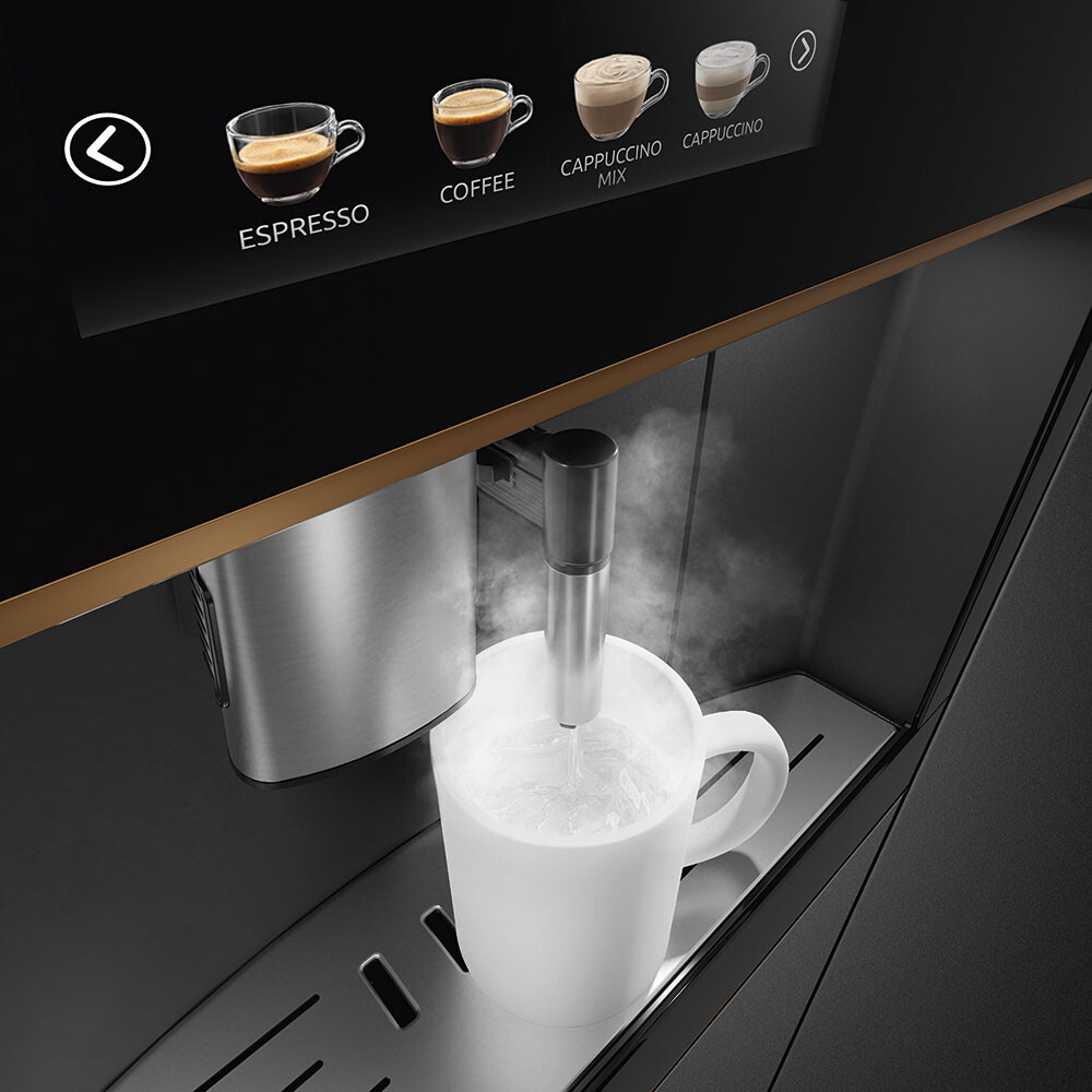 Espressor automat incorporabil SMEG Dolce Stil Novo Aesthetic, CMS4604NR , 45 cm