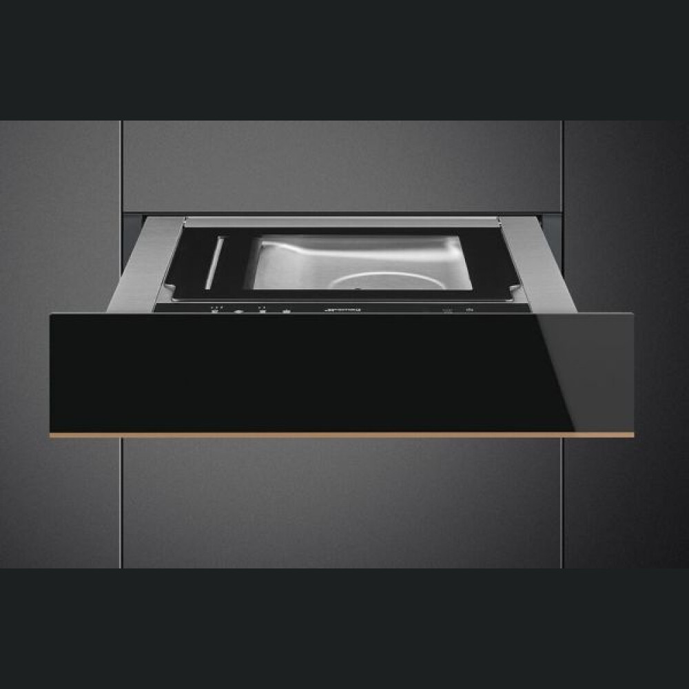Sertar vidare Smeg, Negru - Dolce Stil Novo, 60 cm 
