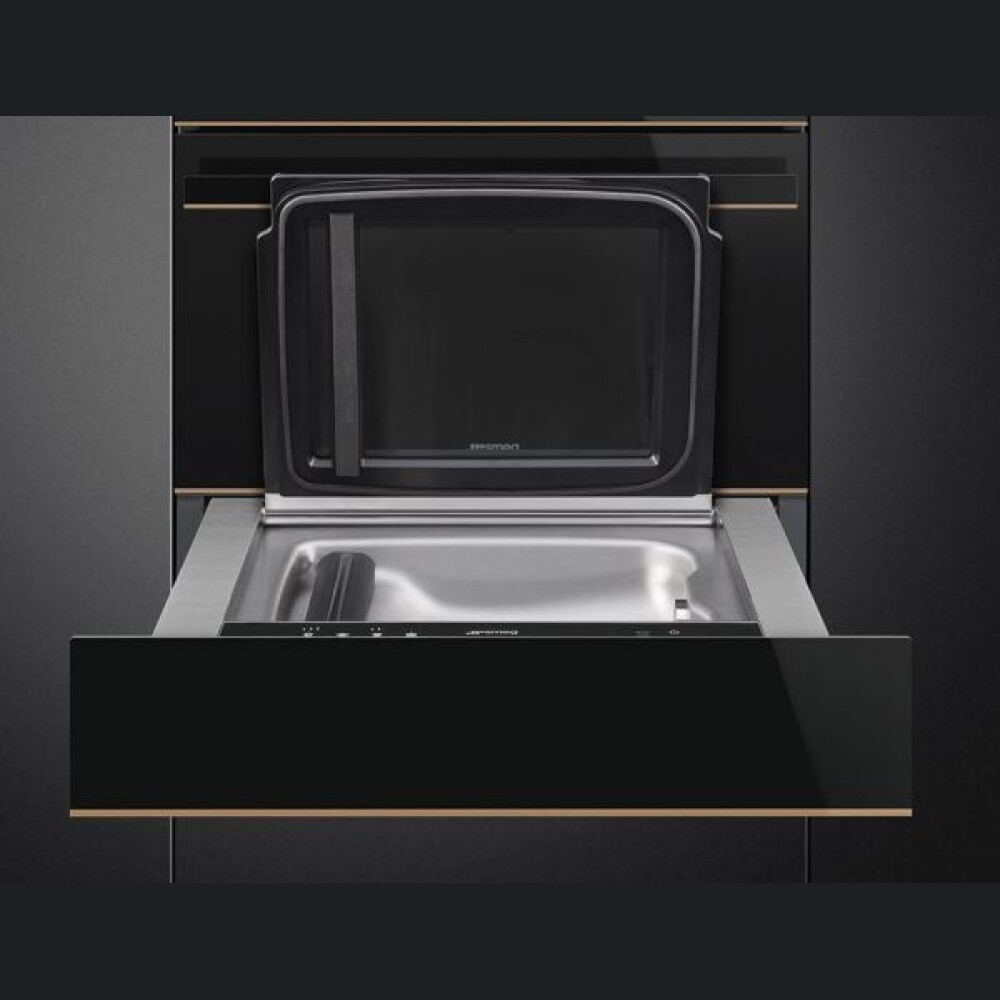 Sertar vidare Smeg, Negru - Dolce Stil Novo, 60 cm 