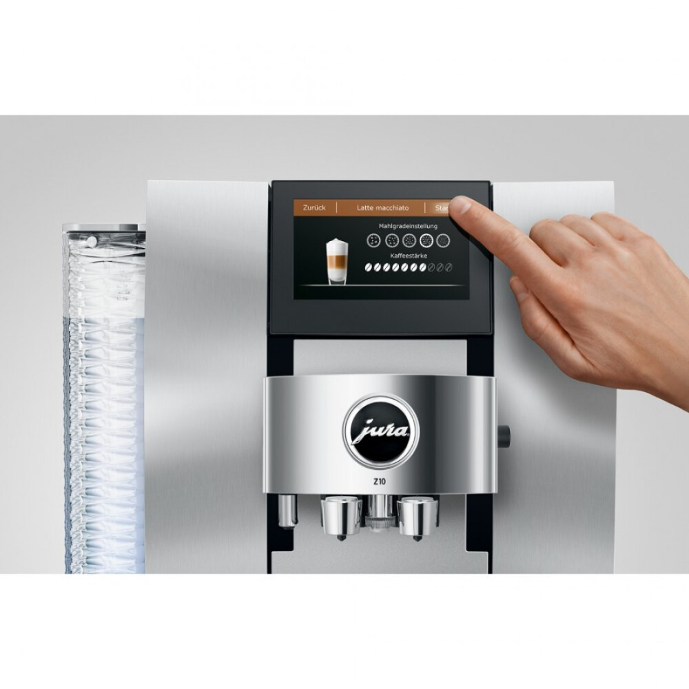Espressor automat Jura Z10 Aluminium White, WiFi Connect, Alb
