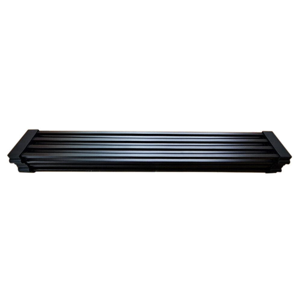 Scurgator multifunctional / Gratar / Suport vase pliabil negru dens CookingAid Folding Mat Black pentru chiuvete