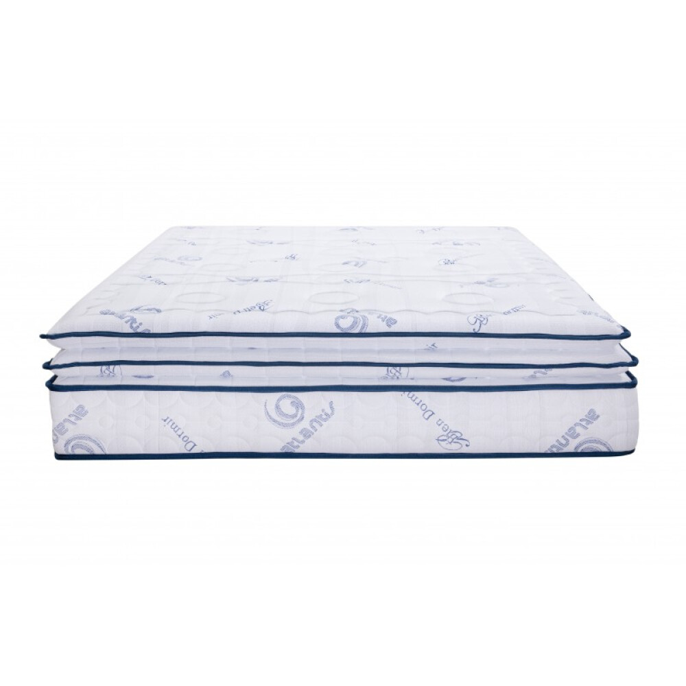 Saltea Bien Dormir Atlantis Double Topper, ortopedica, spuma memory, arcuri pocket spring