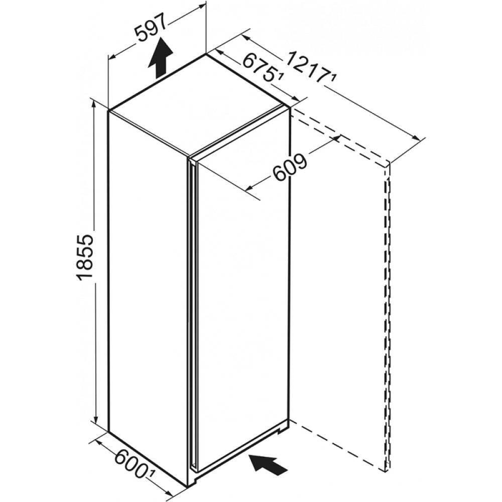 Frigider cu o usa Liebherr Peak RBbsc 5280, BioFresh Professional, 384 litri, clasa C