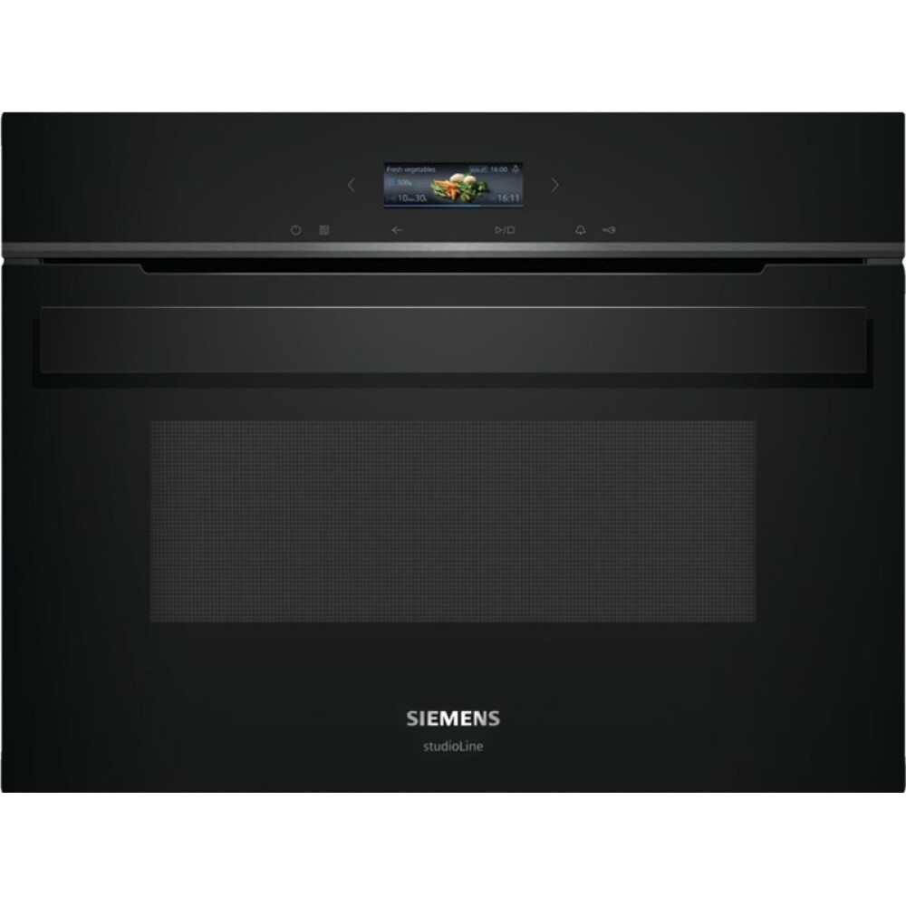 Cuptor cu microunde incorporabil Siemens CE932GXB1, ecran TFT color, sistem de curatare Hidroliza, 10 programe automate, 36 l