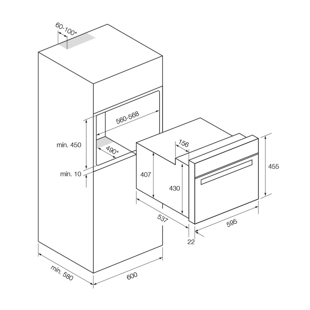 Cuptor electric combinat cu aburi incorporabil Pando PHTV-942, A+, 44l 