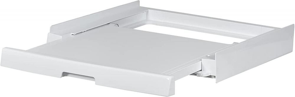 Kit suprapunere masina de spalat si uscator Haier HASTKU10, Adancime reglabila 47-62 cm, Raft extractabil, Alb