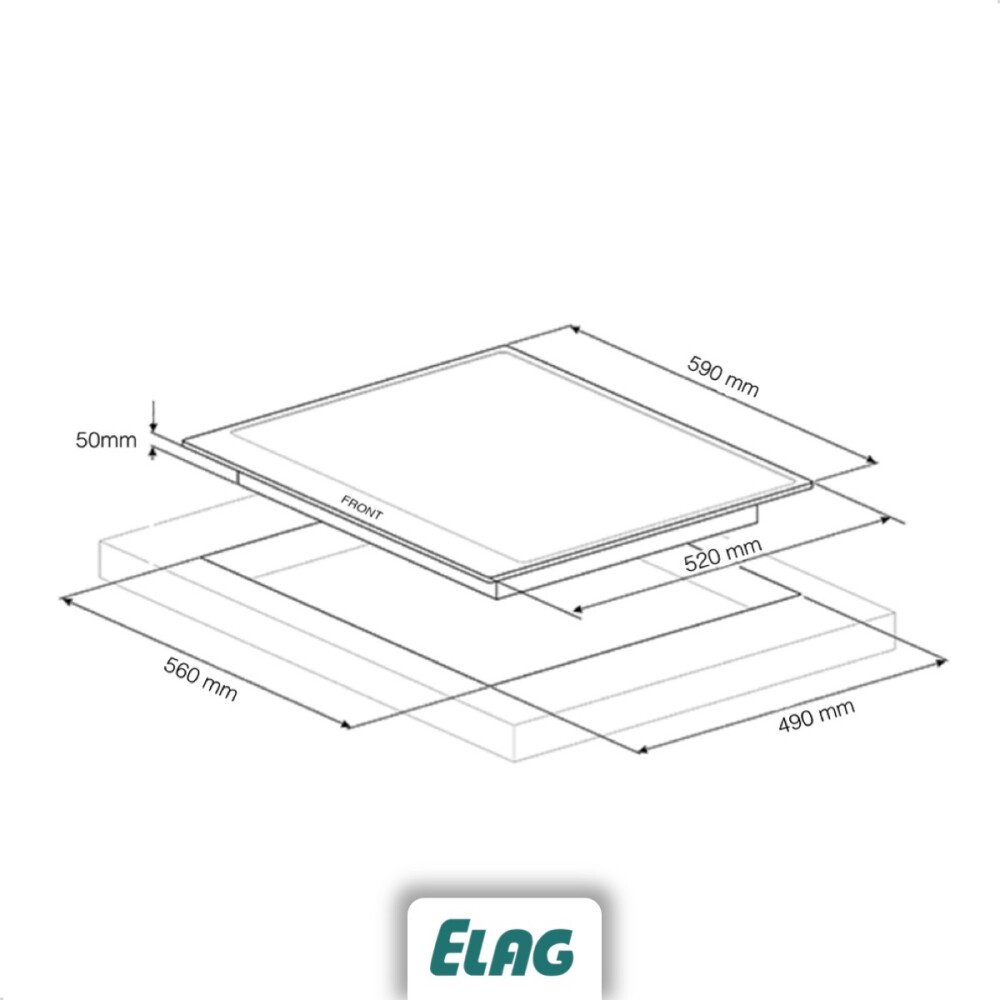 Plita inductie Elag 4-Zone “EC-700” cu FusionTechnology, 60 cm