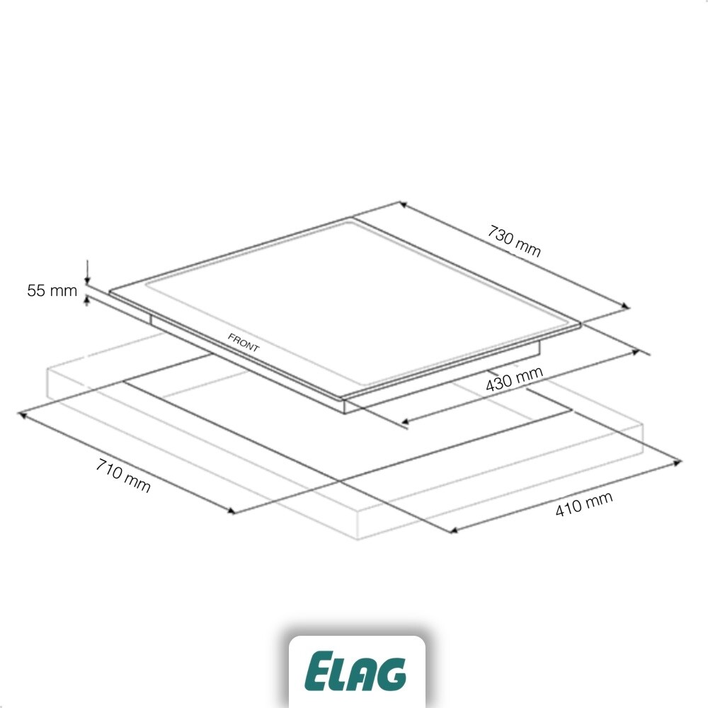 Plita inductie Elag 2-Zone cu FusionTechnology KMI 73650.2-F
