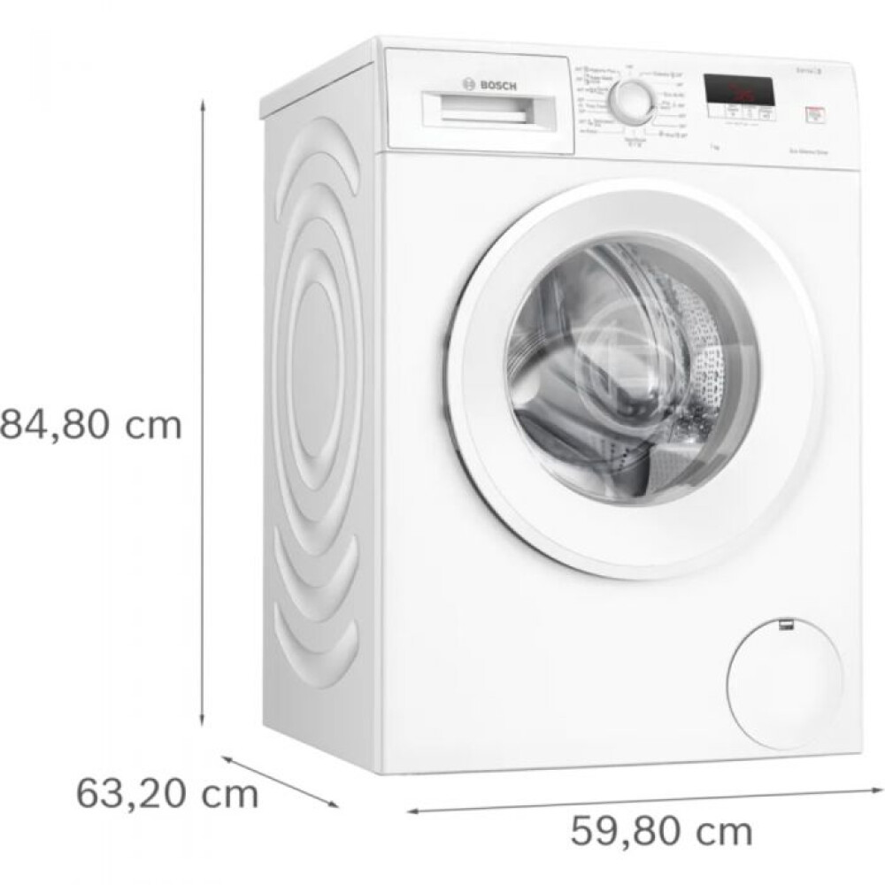Masina de spalat rufe frontala BOSCH WGE02400BY, 7 kg, 1400rpm, Clasa A, alb