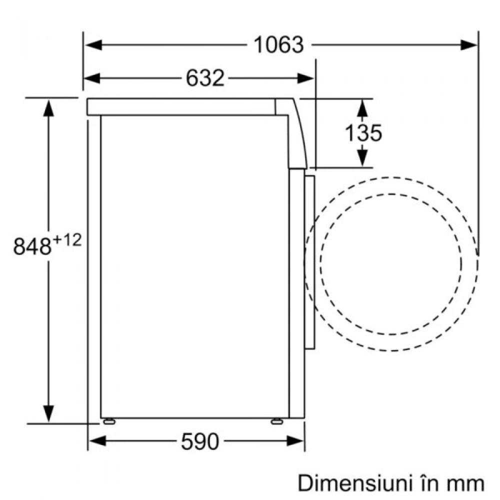 Masina de spalat rufe frontala BOSCH WGE02400BY, 7 kg, 1400rpm, Clasa A, alb