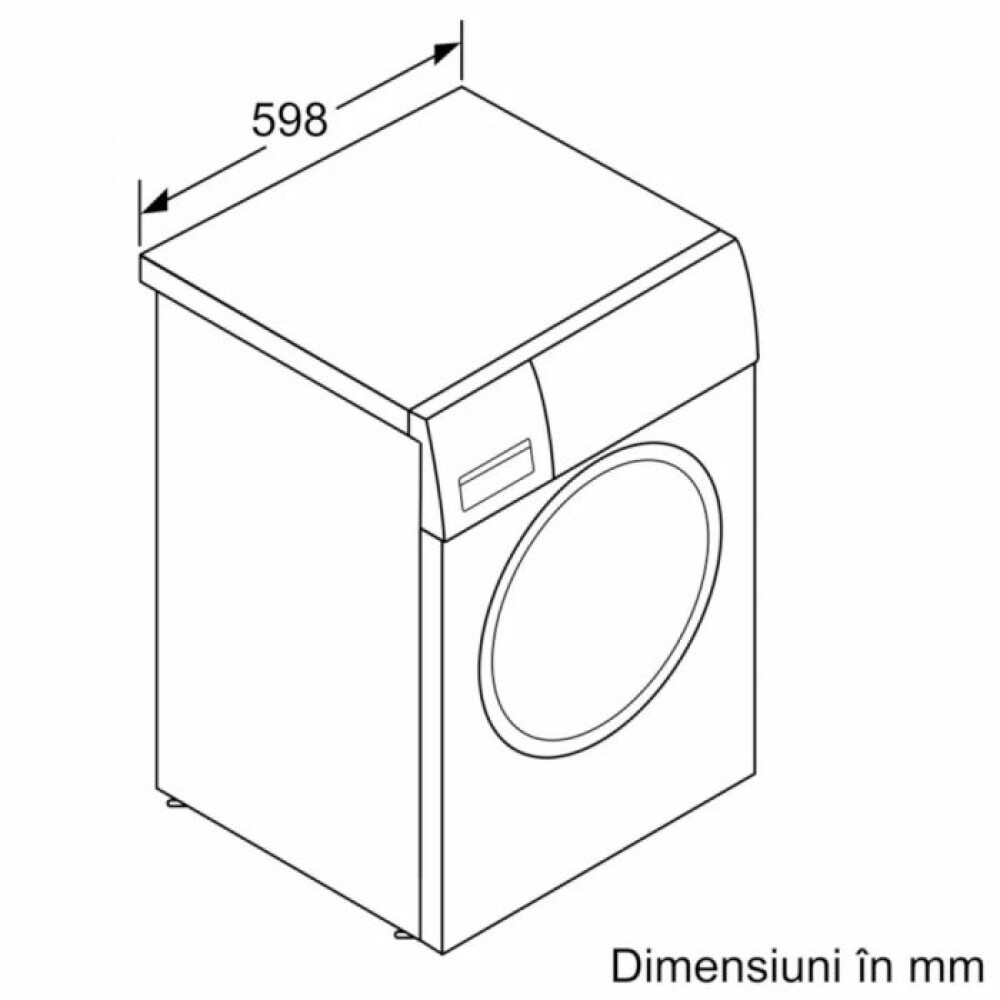 Masina de spalat rufe frontala BOSCH WGE02400BY, 7 kg, 1400rpm, Clasa A, alb