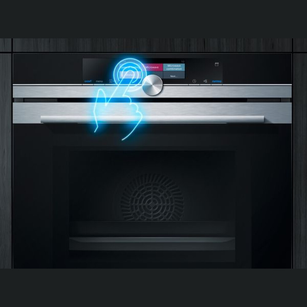 Produs expus showroom - Cuptor electric cu functie de microunde incorporabil HM636GNS1 Siemens,iQ700, inox, 67 l